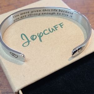 Joycuff Bracelet Given This Life Because You Are Strong Enough To Live It